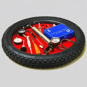 Коллекционное Рекламное Панно «Автомобильный ШИНОМОНТАЖ», СССР - 80 гг.