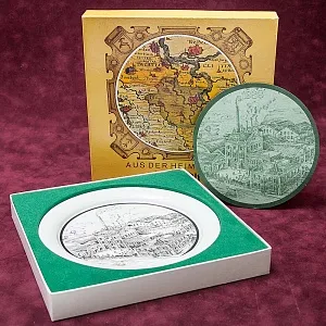 Коллекционная Фарфоровая тарелка «Пивоварня Дибельс», Furstenberg Германия - 1988 год.