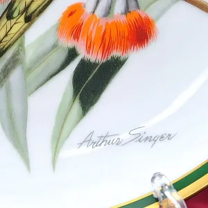 Коллекционная Тарелка - Блюдо «Попугай - Радужный Лорикет» Фарфор, Franklin Porcelain США -1980 год.