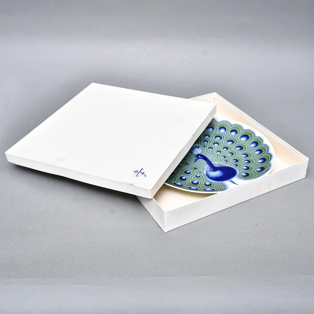 Коллекционное Фарфоровое блюдо - тарелка «ПАВЛИН», Furstenberg Германия, вторая половина ХХ века.