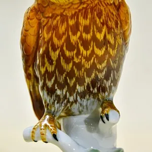 Птица - Фарфоровая статуэтка «СОВА», Карл Энс / Karl Ens,  Германия, 30-е годы ХХ века.