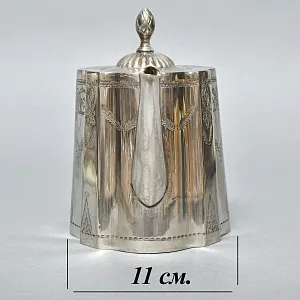 Старинный Заварочный Чайник. Метал Silverplate, SHEFFIELD Англия начало ХХ века. 