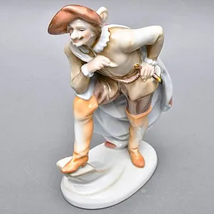 Коллекционная Фарфоровая статуэтка «Сирано де Бержерак», Herend Венгрия, середина ХХ века. 