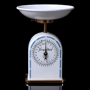 Редкость! Старинные Кухонные Весы в Фарфоровом корпусе KRUPS IDEAL, Германия -1915 год.