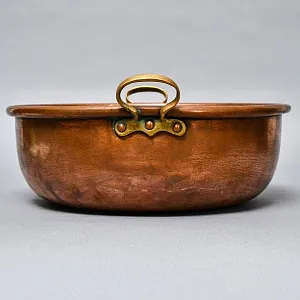 Винтажный Медный Таз для варки варенья на 14-ть литров, Франция - первая половина ХХ века.