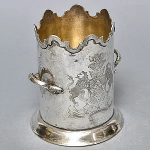 Антикварная Бутылочная передача - Сервировочная Подставка для Бутылок, Silverpalted Металл, SHEFFIELD Англия. 