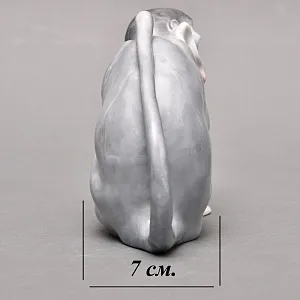 Антикварная Фарфоровая статуэтка «ОБЕЗЬЯНА», Karl Ens Германия, 1900 - 1919 годы.