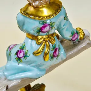 Коллекционная Фарфоровая Статуэтка «Дети на Качелях», Германия, вторая половина ХХ века.