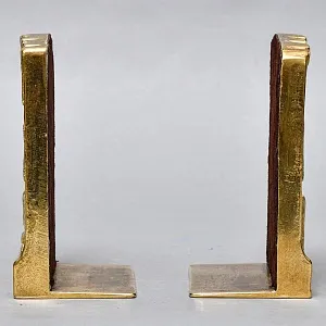 Букенды - Держатели - Ограничители - Подставка для книг «Книжная библитотека», Латунь, Германия.