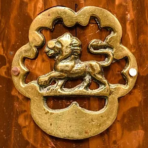 Высокий Медный Зольник или Подставка для зонтов и тростей, Бельгия середине ХХ века.