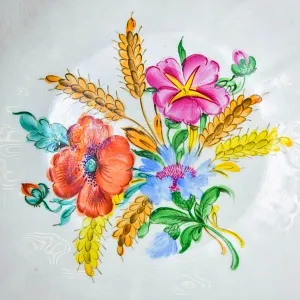 Редкость!!! Большая Фарфоровая Ваза «УРОЖАЙ», PLAUE Германия середина ХХ века.