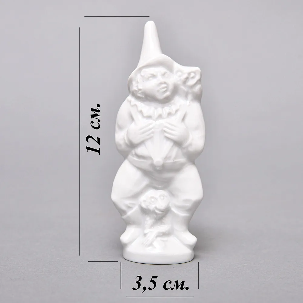 Коллекционная Фарфоровая статуэтка «Клоун с совой и обезьяной», MEISSEN /МЕЙСЕН Германия.