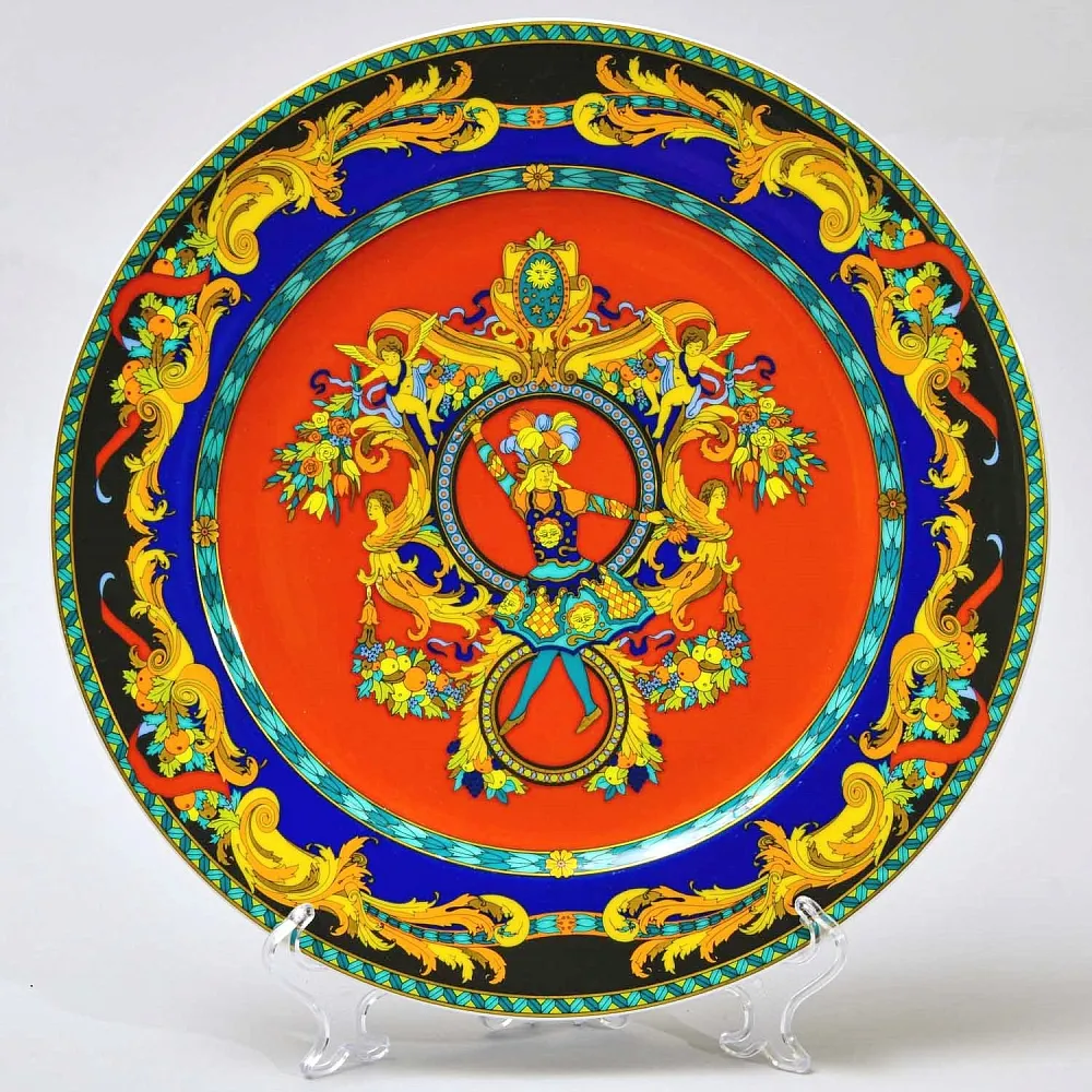 «Король - Солнце» - Коллекционная Фарфоровая Тарелка - Блюдо, VERSACE, Rosenthal Германия - 1993 год.