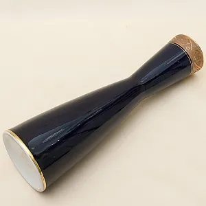 Винтажная Фарфоровая Ваза, Кобальт - Золото, Waldershof Германия, 70 -е годы ХХ века.