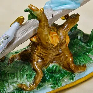 Коллекционная Фарфоровая Статуэтка «Дети на Качелях», Германия, вторая половина ХХ века.