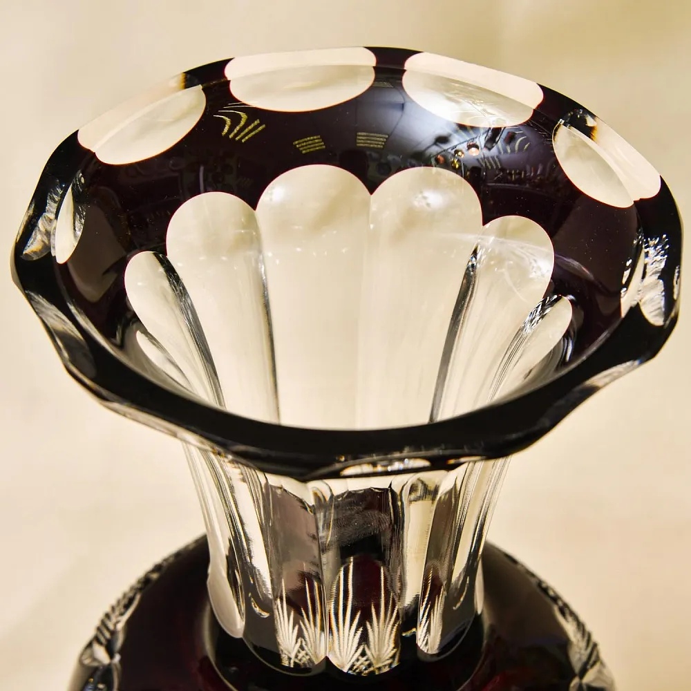 Коллекционная Хрустальная Ваза для Цветов WMF Crystal Cabinet Германия Н-25,5 см., конец 60-х гг.