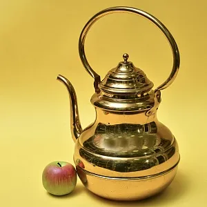 Большой Винтажный Латунный Чайник на 8 литров от фирмы MECAP Бельгия.