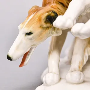 Редкость! Фарфоровая Статуэтка Пара Собак «Две Борзые», Karl Ens Германия, первая половина ХХ века.