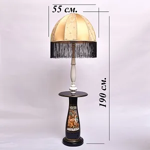 Большой Электрический Напольный Торшер - Светильник - Лампа, фарфор Франция 80 -е гг. 