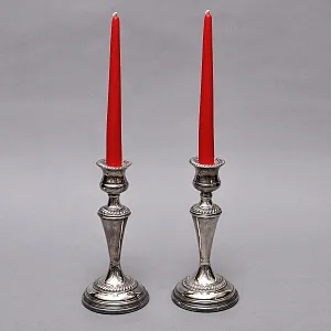 Парные Подсвечники на одну свечу, Silverplate, SHEFFIELD Англия середина ХХ века. 