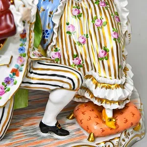 Коллекционная Фарфоровая статуэтка «Признание в любви», SP Dresden Германия.