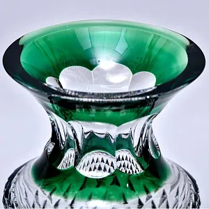 Редкость! Хрустальная Ваза на ноге VAL SAINT LAMBERT (Вал Сант Ламберт) Бельгия, конец 60-х гг.