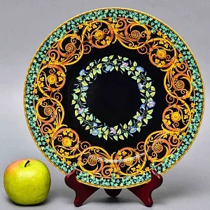 Коллекционная Тарелка - Блюдо «Золотой плющ» Фарфор, VERSACE, Rosenthal Германия -1997 год. 