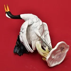 Коллекционная Фарфоровая статуэтка "Птица - ЖУРАВЛЬ", Goebel Германия, вторая половина ХХ века.