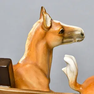 Коллекционная статуэтка «Лошади - Скачущие Жеребята», Фарфор Hutschenreuther Германия, 1970 год.