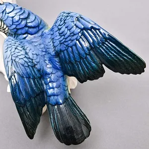 Коллекционная Фарфоровая статуэтка «Два Попугая - Какаду», Karl Ens Германия, 50-е гг ХХ века.