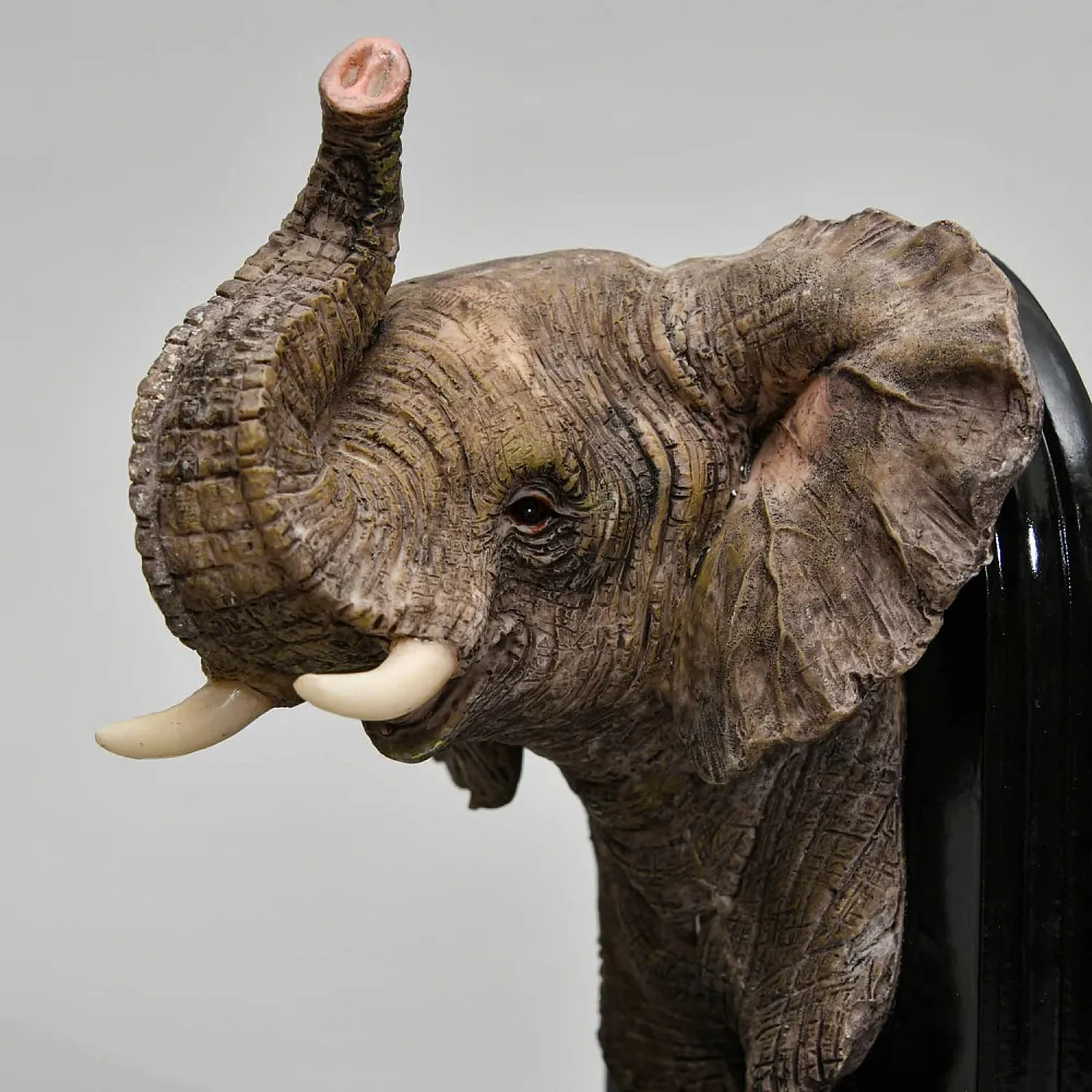 Букенды - Держатель - Ограничитель - Подставка для книг «Слоны», Дерево, Полимер. Германия - вторая половина ХХ века.