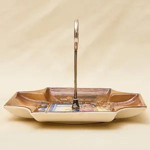 Антикварная Сервировочная Менажница - Блюдо - Тарелка Фаянс Англия -1906-1930 годы