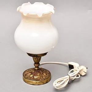 Винтажный Электрический Настольный Светильник - Ночник, бронза СССР 70 -е гг. 