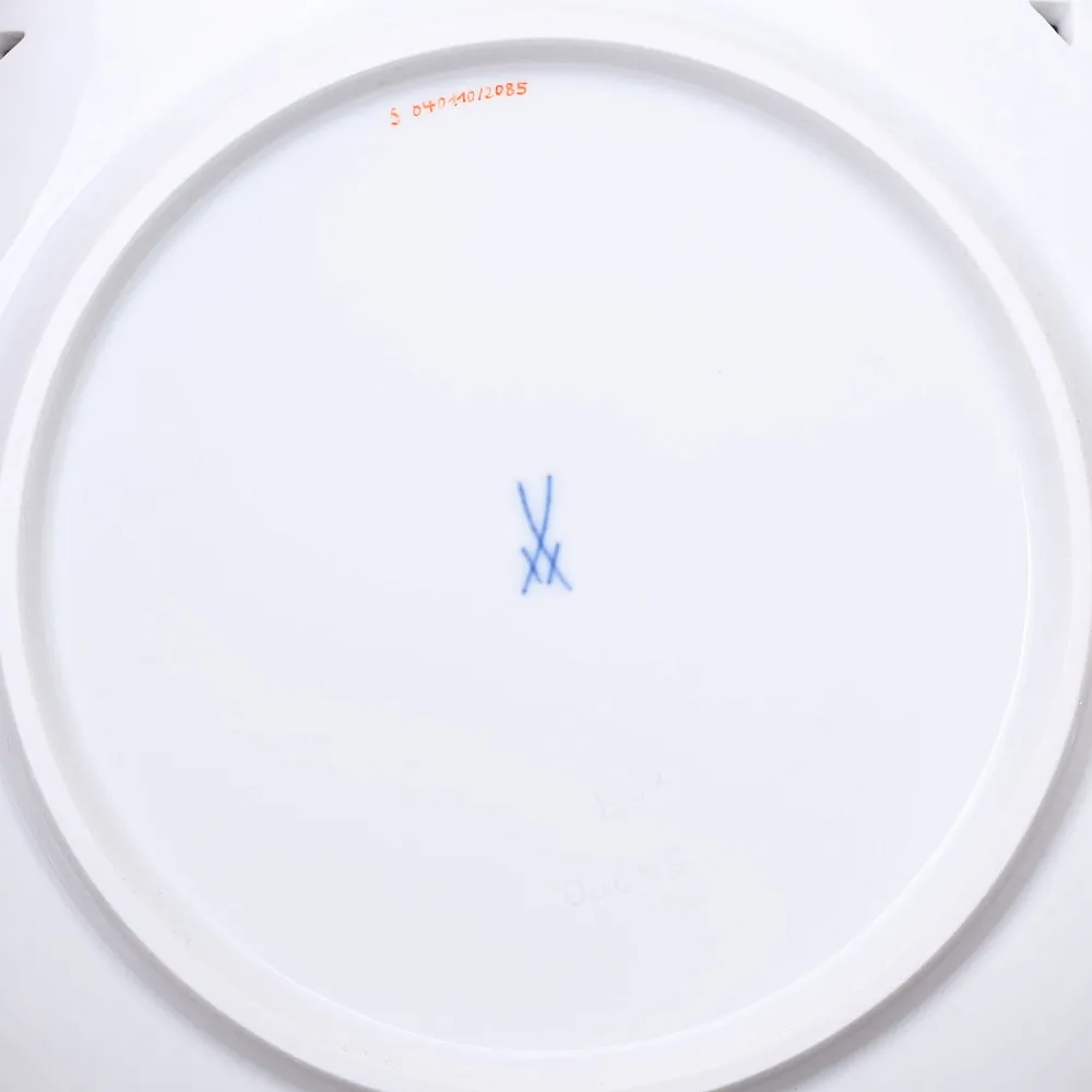 Сервировочная Тарелка - Блюдо - Сухарница «МАК», Фарфор MEISSEN Германия.