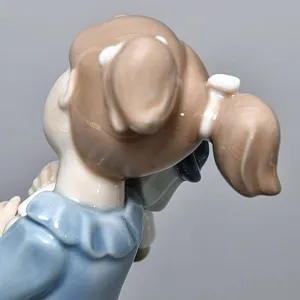 Коллекционная Фарфоровая статуэтка «Девочка с клоуном», Nao by Lladro Испания, 80-е гг. 