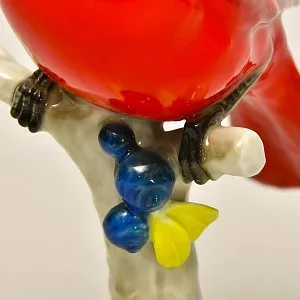 Коллекционная Фарфоровая Статуэтка «ПТИЦА - КАРДИНАЛ», Hutschenreuther Германия, 1968 - 1970 годы.