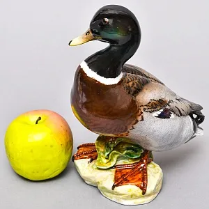 Коллекционная Фарфоровая статуэтка «Утка - Селезень», Испания, 50-70 годы ХХ века. 