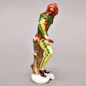 Редкая Фарфоровая статуэтка «КЛОУН В КАПЮШОНЕ», ROSENTHAL Германия, 1983 - 1991 годы. 