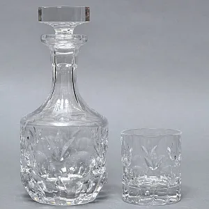 Набор для Виски - Графин и 6-ть Стаканов серия «BAUMBERG» Хрусталь, NACHTMANN Германия. 