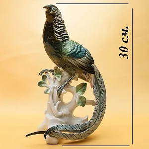 Большая Фарфоровая Статуэтка «Райская Птица» Н -30 см., Карл Энс / Karl Ens,  Германия, 50-е годы ХХ века.