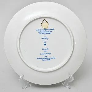 Коллекционная Фарфоровая Тарелка - Блюдо «Сказки Шахерезады. Свидание», MEISSEN Германия - 1984 год.