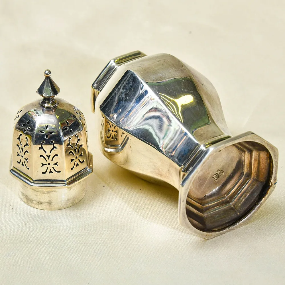 Винтажная Баночка - Емкость для сахарной пудры, Maple&amp;Co, Sheffield, Англия 1909 - 1938гг.