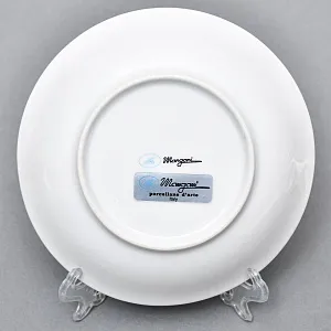 Фарфоровый Соусник с крышкой, блюдцем и ложечкой, Giulia Mangani Италия, вторая половина ХХ века.