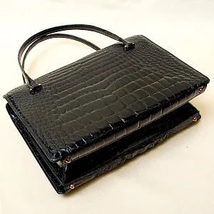 Дамская Сумка из Натуральной Крокодиловой Кожи Западная Германия 50 -е годы ХХ века..