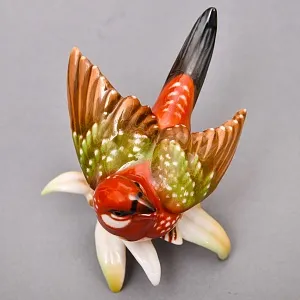  Коллекционная Фарфоровая статуэтка «Птица. Астрильд тигровый», Hutschenreuther Германия.