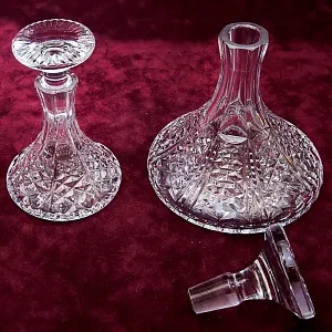 Хрустальный Набор для Бара - Два Графина - Декантера, Англия 50 -е годы ХХ века.