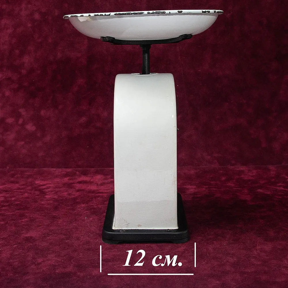 Антикварные Кухонные Весы в Фарфоровом корпусе KRUPS IDEAL, Германия - 1915 год.