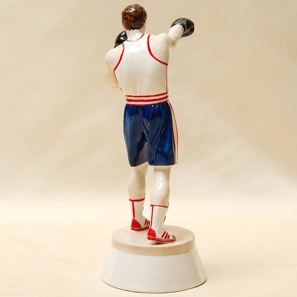 Авторская Коллекционная Фарфоровая Статуэтка «Боксёр», Россия.