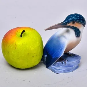 Коллекционная Фарфоровая Статуэтка «ПТИЦА. ЗИМОРОДОК», Bing&Grøndahl Дания, 1970 - 1983 гг.