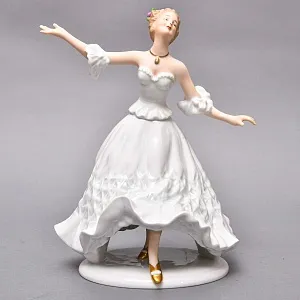 Большая Коллекционная Фарфоровая статуэтка «Танцовщица», ВАЛЕНДОРФ - WALLENDORF  Германия.
